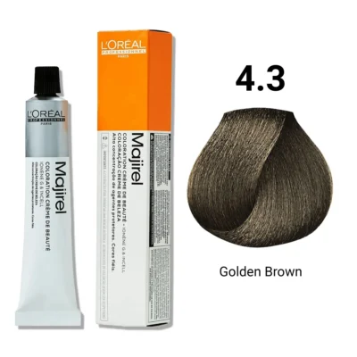 L'oreal Professionnel Majirel - 4.3 (Golden Brown) loreal professionnel hair spa, loreal professionnel absolut repair hair mask, loreal professionnel paris inforcer, loreal professionnel série expert absolut repair, loreal professionnel Chroma Créme, loreal professionnel Serie Expert Shampoo, loreal professionnel For Dark Brown Hair, loreal professionnel serum, loreal professionnel hair mask, loreal professionnel hydra hyaluronic shampoo, loreal professionnel liss unlimited shampoo, loreal professionnel deep-colored strands, loreal professionnel your  daily routine, loreal professionnel Nourishing Care for Silky, loreal professionnel for Lasting Color, loreal shampoo, loreal hair spa, loreal hair color, loreal shampoo and conditioner, loreal hair wax, loreal hair mask, loreal hair spa price in bangladesh, Dia Richesse Ammonia Free 20 Volume 6% Inoa Oxydant Riche 30 Vol 9% Developer, Majirel – 1 (Black), loreal now in bangladesh