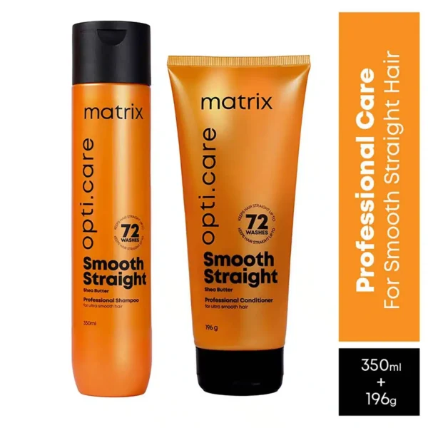 MATRIX Opti.Care Smooth Straight Hair Shampoo 350ml + Conditioner 196g