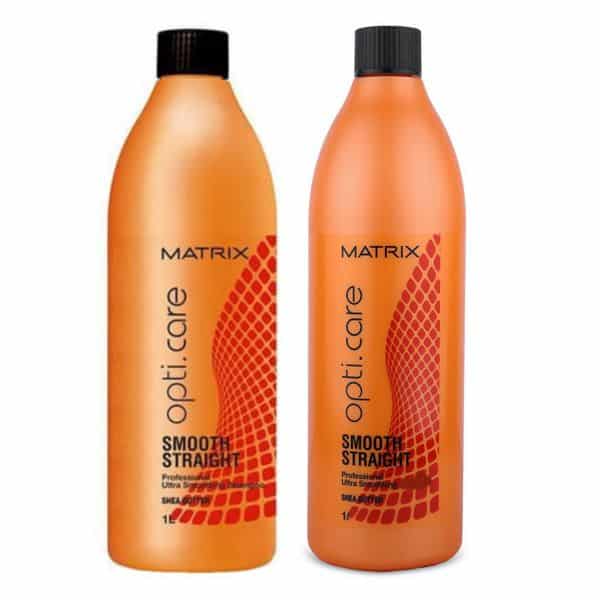 Matrix Opti.care Smooth Straight Shampoo 1000ml and Conditioner 980ml (New packing)