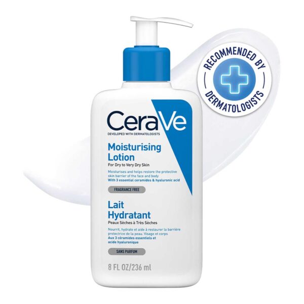 CeraVe Moisturizing Lotion For Dry Skin (236ml) Creare foaming cream,cerave serum,cerave smoothing cream,cerave lotion,cerave smoothing cleanser,CeraVe Hydrating Body Sunscreen,CeraVe PM Facial Moisturizing Lotion,Cerave Skin Renewing Night Cream,CeraVe Renewing SA Cleanser,Cerave Blemish Control Gel,Cerave Eye Repair Cream,CeraVe SA Smoothing Cream,Dry Rough Bumpy Skin,CeraVe Crème Hydratante Visage for skin,CeraVe Crème Hydratante Visage best,CeraVe Crème Hydratante Visage cleanser for summer