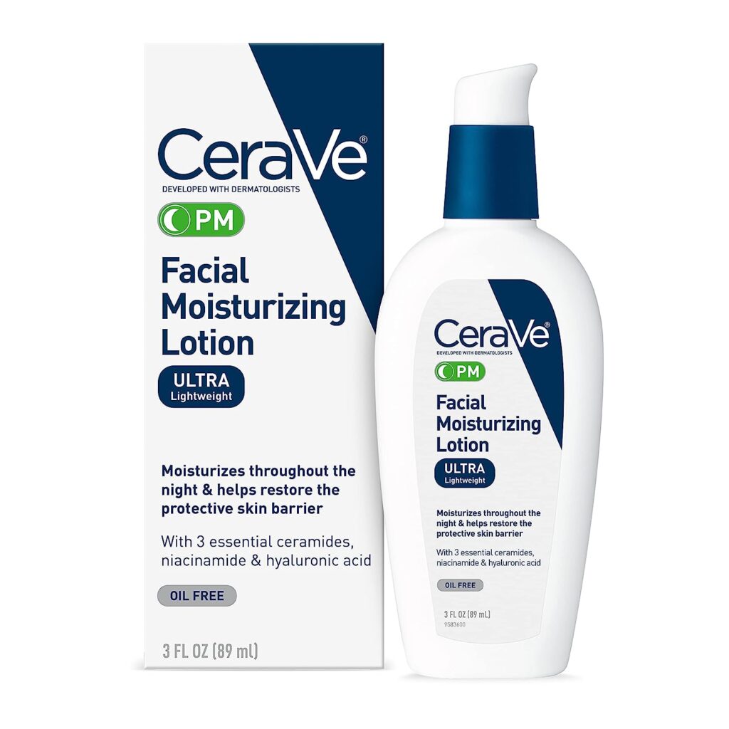 CeraVe PM Ultra Lightweight Facial Moisturizing Lotion 89ml Creare foaming cream,cerave serum,cerave smoothing cream,cerave lotion,cerave smoothing cleanser,CeraVe Hydrating Body Sunscreen,CeraVe PM Facial Moisturizing Lotion,Cerave Skin Renewing Night Cream,CeraVe Renewing SA Cleanser,Cerave Blemish Control Gel,Cerave Eye Repair Cream,CeraVe SA Smoothing Cream,Dry Rough Bumpy Skin,CeraVe Crème Hydratante Visage for skin,CeraVe Crème Hydratante Visage best,CeraVe Crème Hydratante Visage cleanser for summer