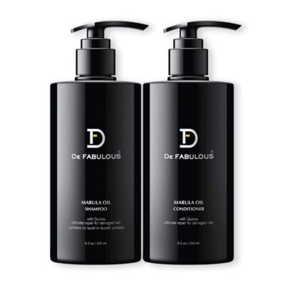 De Fabulous Marula Oil Shampoo-Conditioner 250ml Each (Sulphate-Free) De Fabulous,De Fabulous shampoo,De Fabulous conditioner,De Fabulous hair repair,De Fabulous hair oil,De Fabulous reviver mask,De Fabulous best hair care product,