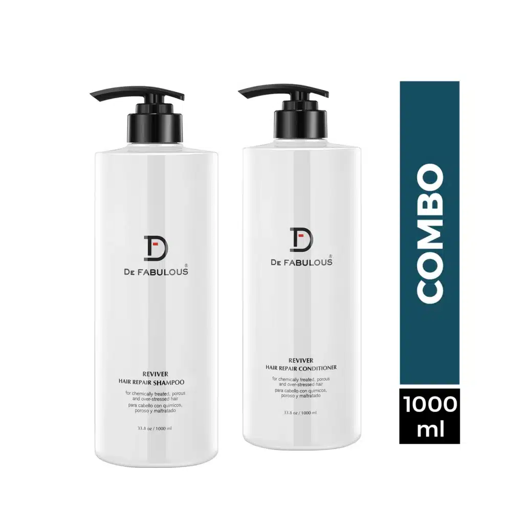 De Fabulous Reviver Hair Repair Shampoo & Conditioner Combo set 1000ml Each De Fabulous KeraFusion treatment for women, De Fabulous KeraFusion treatment for men, De Fabulous best hair care, De Fabulous best hair care product, De Fabulous shampoo, De Fabulous conditioner, De Fabulous hair oil, De Fabulous shampoo for men, De Fabulous shampoo for women, De Fabulous products, De Fabulous hair repair, De Fabulous hair reviver, De Fabulous Reviver Hair Repair System, De Fabulous Daily Conditioner, De Fabulous Get Closer Scalp Care, De Fabulous Ginger Energizing Collection, De Fabulous marula oil, De Fabulous reviver mask, De Fabulous treatment for hair, De Fabulous best product for hair, De Fabulous tea tree products, De Fabulous best shampoo, De Fabulous hair care combo, De Fabulous sulfate free, De Fabulous treatment for hair, De Fabulous hair treatment, De Fabulous hair products, De Fabulous best for all hair,