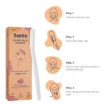 Sanfe Glide Face Razor for Women | Painless Facial Hair Removal | Upper Lips, Chin, Peach Fuzz | Stainless Steel Blade | 3 Units - Image 4