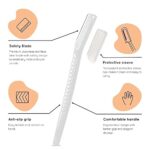 Sanfe Glide Face Razor for Women | Painless Facial Hair Removal | Upper Lips, Chin, Peach Fuzz | Stainless Steel Blade | 3 Units - Image 3