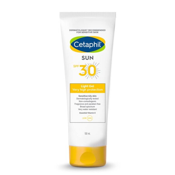 Cetaphil Combination Skin Sun Spf 30 Sunscreen, Very High Protection Light Gel, Water Resistant 100ml - Image 1