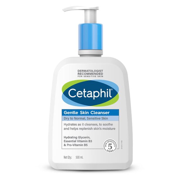 Cetaphil Gentle Skin Cleanser For Dry, Normal Sensitive Skin, 500ml - Image 1
