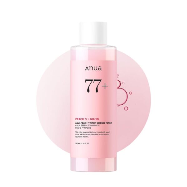 ANUA Peach 77% Niacin Essence Toner (250ml) - Image 1