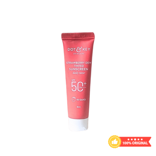 Dot & Key Strawberry Dew Tinted Sunscreen Mini 8ml (Sand) - Image 1