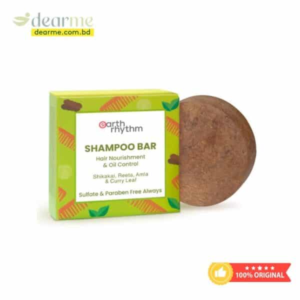 Earth Rhythm Shikakai, Reetha, Amla Curry Leaf Hair Nourishment & Oil Control Shampoo Bar - Image 1