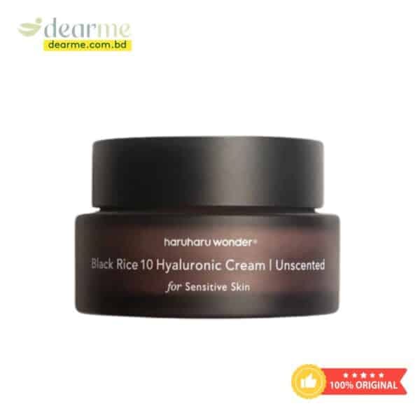 Haruharu Wonder Black Rice 10 Unscented Hyaluronic Cream For Sensitive Skin 50ml - Image 1