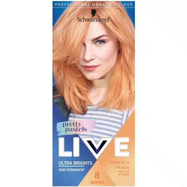 Schwarzkopf Live Pretty Pastels Hair Color – Perfect Peach P122 - Image 1