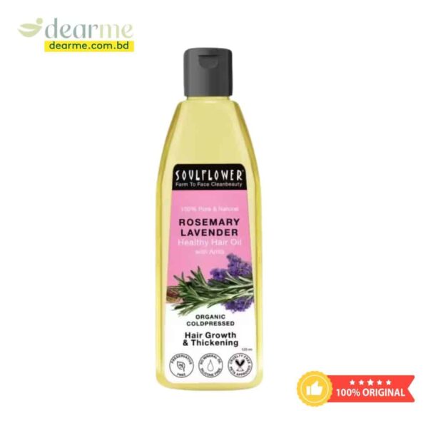 Soulflower Rosemary Lavender Hair Oil - Image 1