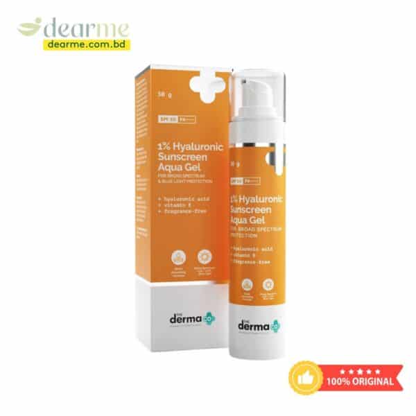 The Derma Co 1% Hyaluronic Sunscreen Aqua Gel - 50g - Image 1