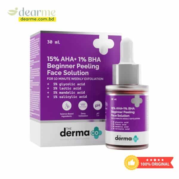 The Derma Co 15% AHA + 1% BHA Beginner Face Peeling Solution 30ml - Image 1