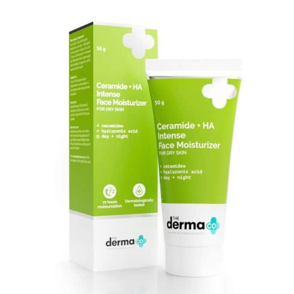 The Derma Co Ceramide + HA Intense Face Moisturizer - 50 gm - Image 1