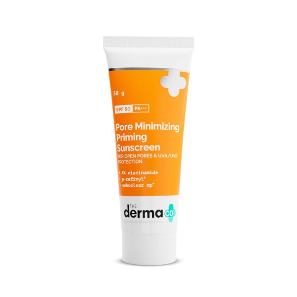 The Derma Co Pore Minimizing Priming Cream Sunscreen - 50gm - Image 1