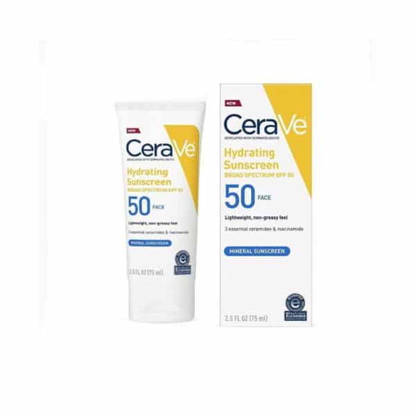 Cerave Hydrating Sunscreen Broad Spectrum SPF50 – 75ml - Image 1