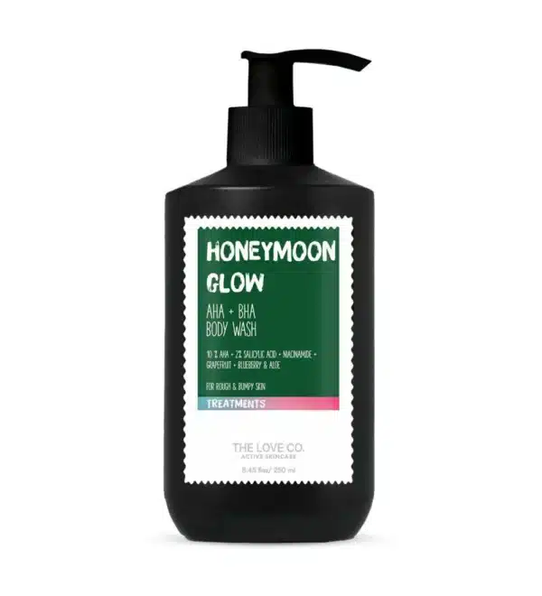 THE LOVE CO Honeymoon Glow 10% AHA + 2% BHA Body Wash - Image 1