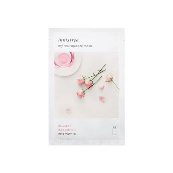Innisfree My Real Squeeze Mask – Rose (20ml) - Image 1